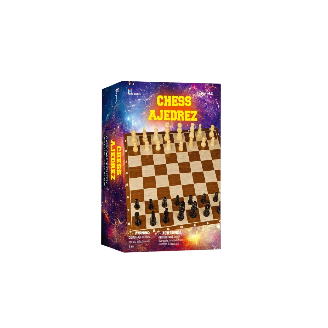 Chess with Wood Chess Piece